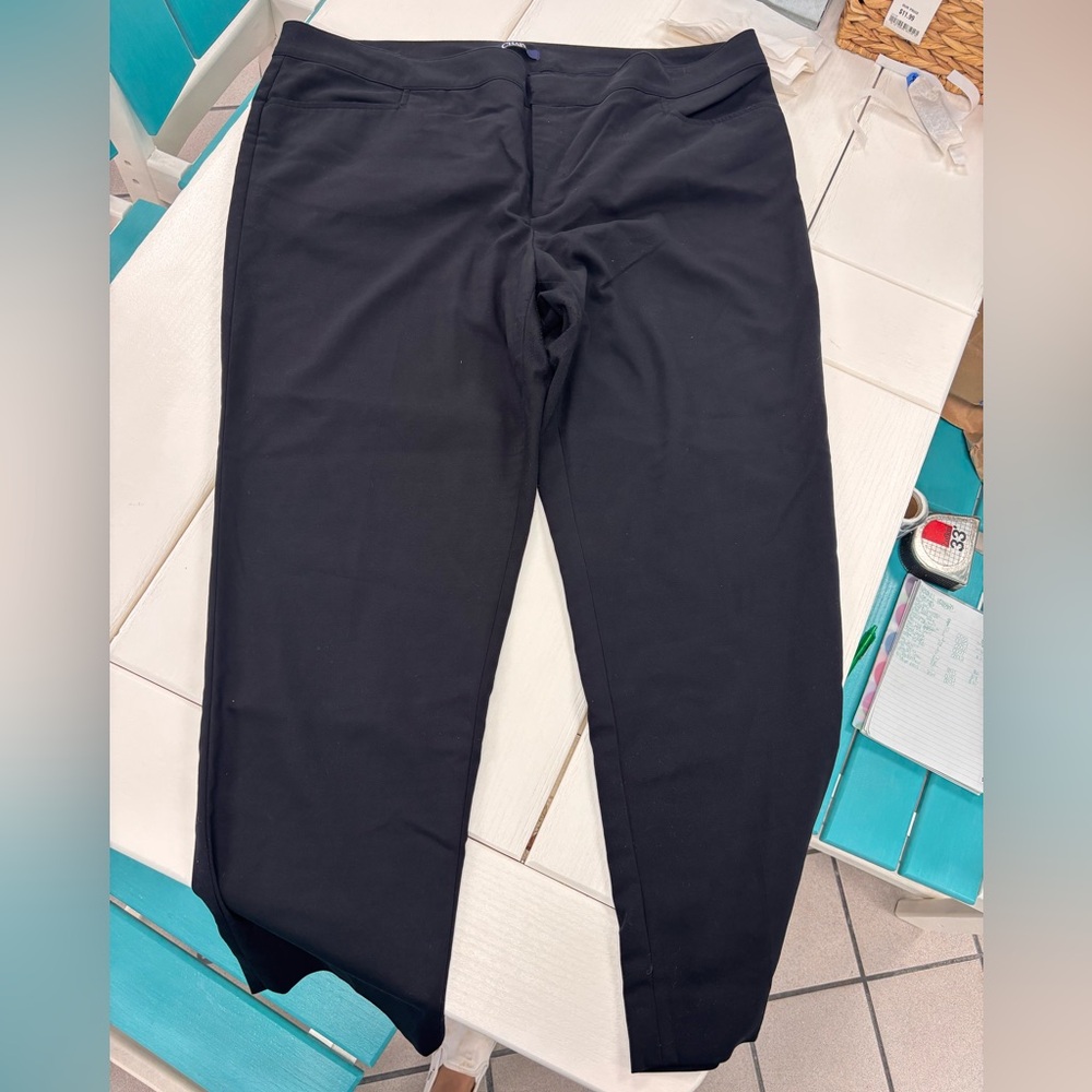 women’s black chaps dress pants